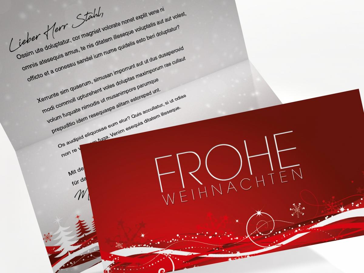 Weihnachtskarte Fest der Liebe Briefpapier mit Motiv